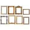 8 Pcs Retro Photo Frame Stickers Picture Wall Decals Frames Mirror for Walls Pvc Decoration