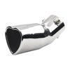 Car Exhaust Tip Lightweight Heart Shaped Exhaust Tail Muffler Tip Easy-to-Install Stainless Steel Exhaust Muffler for Van