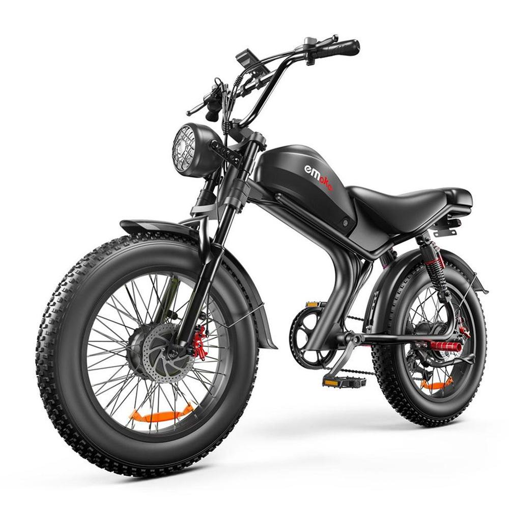EMOKO C93-D 2×1000W Dual Motor Electric Bicycle 48V23Ah Removable Battery, 80km Max Range(PAS), Full Suspension Pedelec for Outdoor Adventure