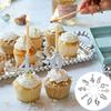 10pcs 0-9 Number Birthday Candles Reusable Silver Cake Card Candle Topper Decoration For Birthday Wedding Party Decor