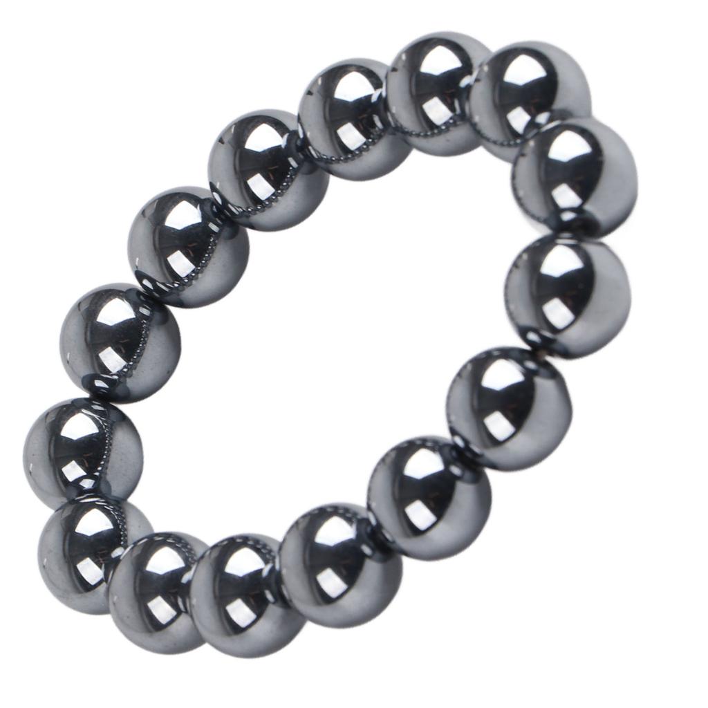 Terahertz Bracelet   Round Beads Unisex Terahertz Healing Stretch Bracelet
