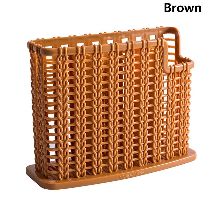 

Utensil Drying Racks Knife Stand Drain Rack Cutlery Organizer Spoon Fork Chopstick Holder Kitchenware Tray For Kitchen Organizer коричневый