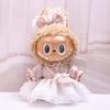 38cm Labubu Plush Doll Casual Outfit Set with Hat (Clothes Only)
