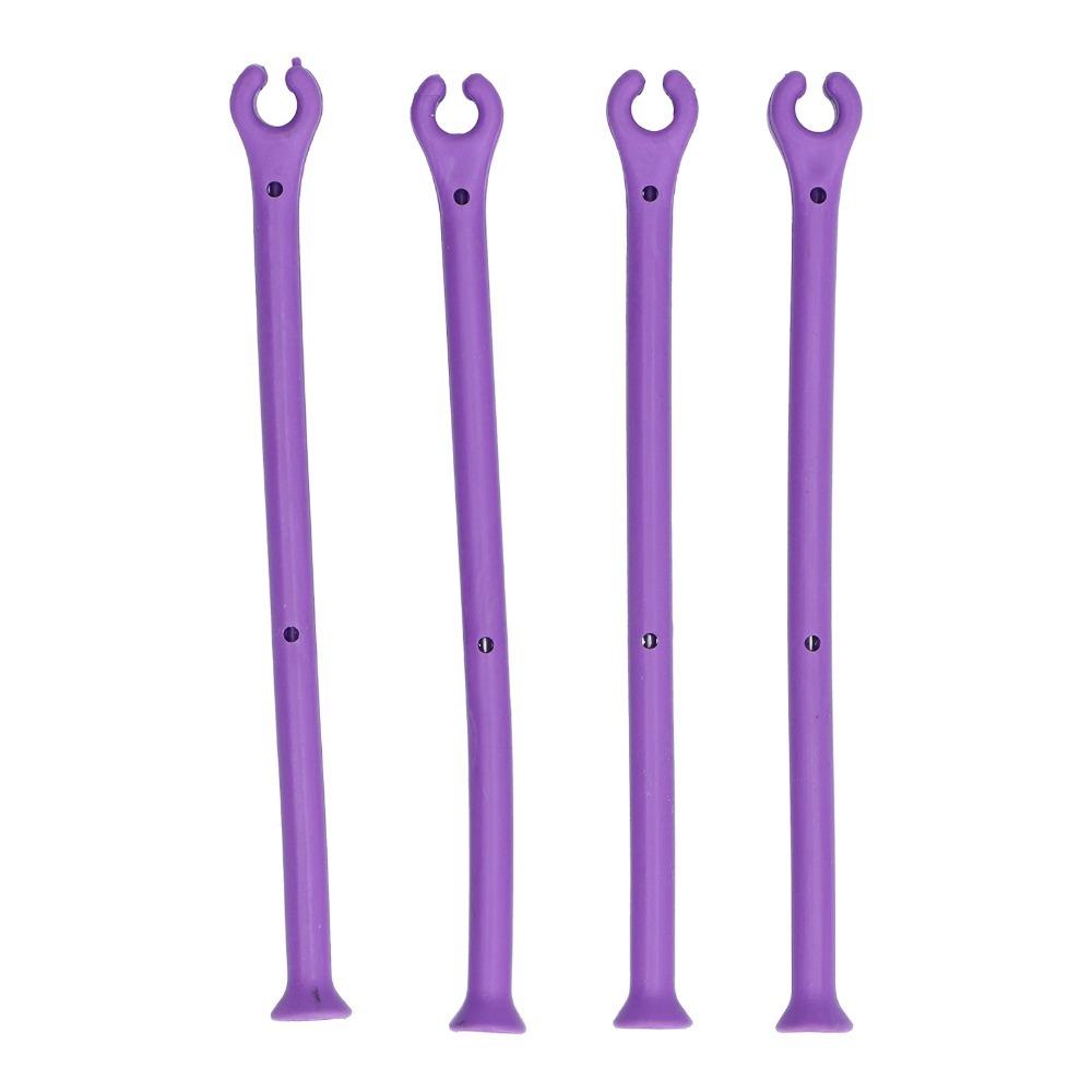 4PCS Heat Resistant Wine Glass Holder Silicone Wine Glass Hanger Stemware Holder Home Bar фиолетовый