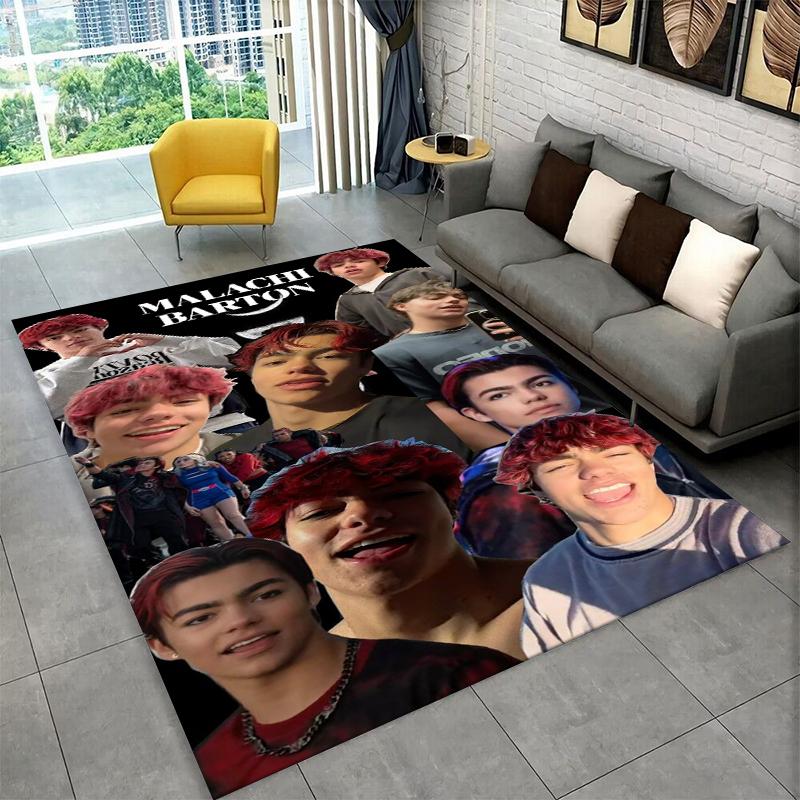 Fashion Malachi Barton Star Non-Slip Area Rug for Living Room,Bedroom,Playroom,Soft Carpet Floor Mat Home Decor Rug Kids Room