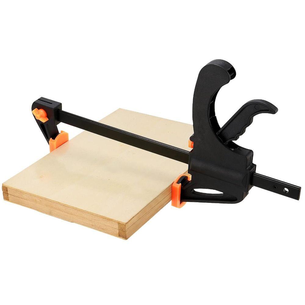 One Handed Woodworking Clamp Quick Ratchet Release Quick Clamp Hand Tool Bar Clamp Wood Working