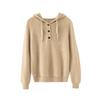 Women's Casual Cashmere Drawstring Sweater - Versatile Knitwear for Autumn and Winter