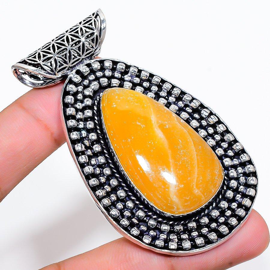 

Natural Septerian Noodal Gemstone 925 Sterling Silver Gift Pendant 2.76 O0M67