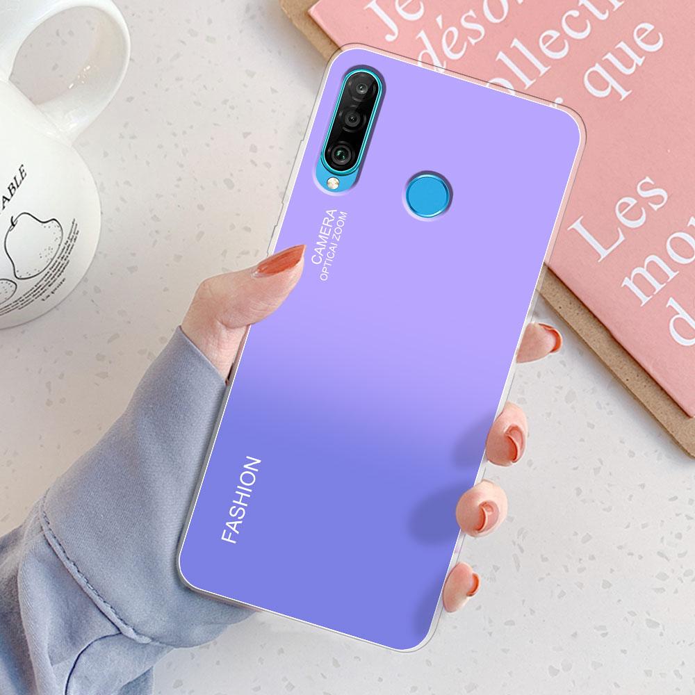 For Huawei P30 Lite Case P30 Lite Back Cover Girls New Fashion Clear Phone Case Fundas Soft Silicone Case For Huawei P30 Lite