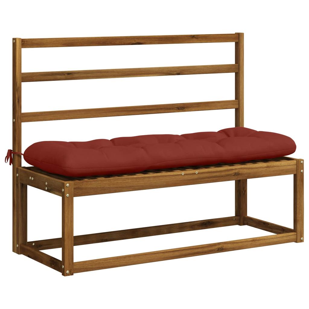 Bench Cushion VIANEN 100percent Polyester Red 110 x 40 x 12 cm