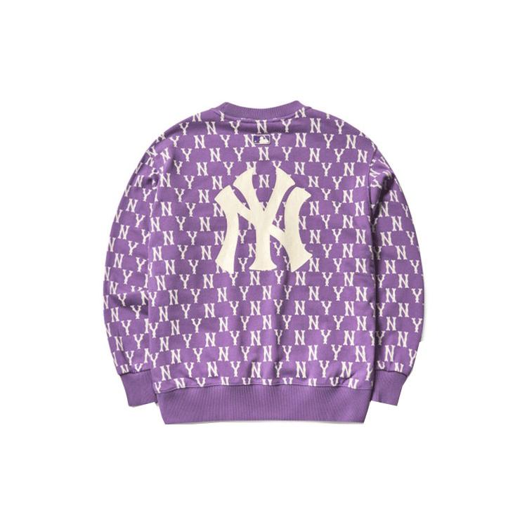 MLB Sweatshirts Unisex Lavender Crew Neck Moderate Regular 3AMTM0614-50LDD
