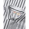 Levis Simple Comfortable Versatile Casual Striped Long Sleeve Shirt Men Shirts Black White 003MX-0001