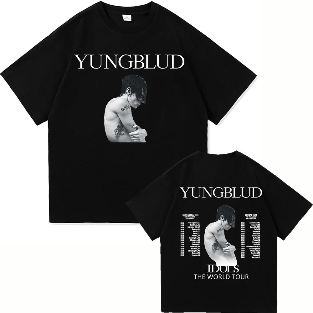 Yungblud Idols World Tour 2026 T Shirt New Fashion MenWomen Hip Hop Aesthetic Wings Tshirt High Quality Cool Cotton Tees Shirts