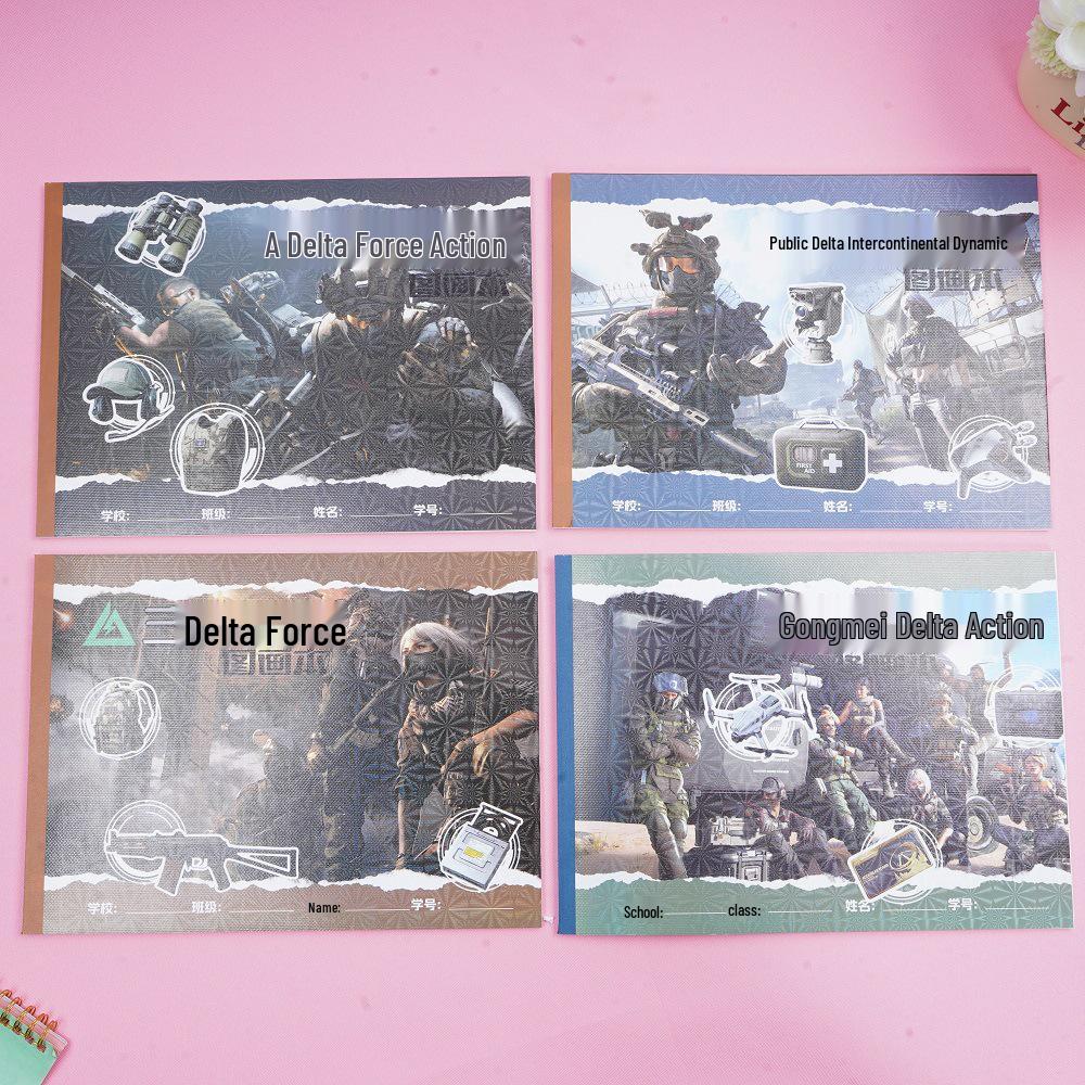 Popular Star Character A4 Sketchbook - Cute Cartoon Design for Students and Kids