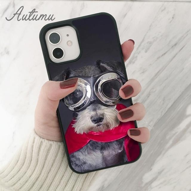 Schnauzer Phone Case for iPhone 11 12 13 14 Pro Max Mini X XR XS SE 2020 5 6S 7 8 Plus Samsung Galaxy S21 S22 Cover Shell