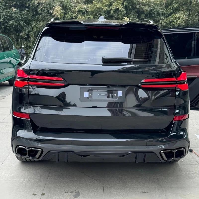 Black Stainless Steel Exhaust Tailpipe Tip for BMW X5 G05/X6 G06