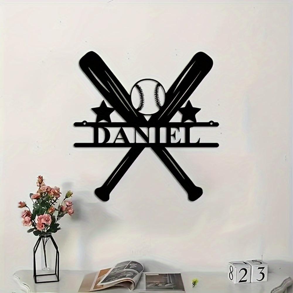Rustic Metal Football Wall Decal - Custom Name & Helmet Design, Sports Room Decor, Custom Sign, Wall Sculpture