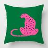 Geometric Animal Print Pillow Cover - Printed Machine Washable Cushion Case For Modern Home & Sofa Decor