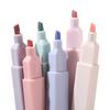 Kit 6/12pcs Morandi Color Highlighter Pen Set for Taking Notes