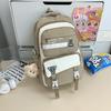 New schoolbag for men and women, junior high school students, high value, casual and dirt-resistant students, large-capacity backpack for women