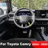 For Toyota Camry 2024 2025 Carbon Fiber Car Steering Wheel Panel Cover Trim Decoration Interior Mouldings Accessories