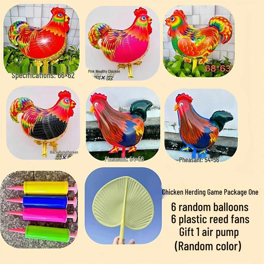 Horse Herding Game Props: Year of the Horse 2026 Annual Meeting Decor Balloons