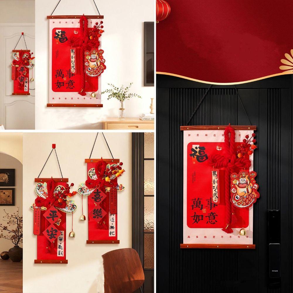 Neujahrsdekoration im chinesischen Stil Traditionelle Pferdejahr Hängeornamente Heimdekoration