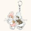 Cute Super Cute Kitten Cartoon Cat Acrylic Keychains Ring Shark for Accessories Bag Pendant Key Chain Jewelry Fans Lovers Gifts