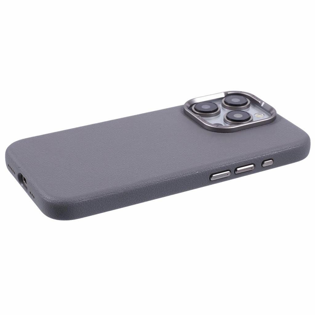 For iPhone 15 Pro Case Slim PU Leather Hard PC Shell Phone Cover