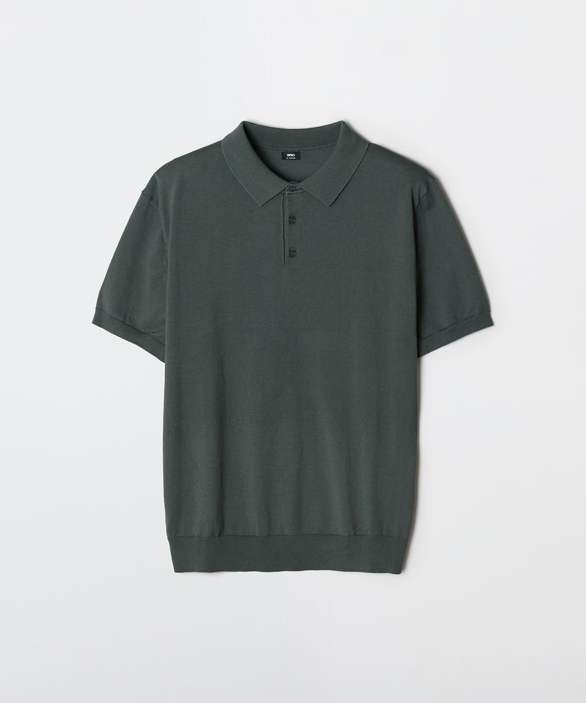 Seupao [Cotton Blend] Collared Neck Short Sleeve Knit_Spkwg25M01