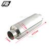 Universal Sport Car Exhaust Resonator 76mm straight Tube Muffler Exhaust Pipe With Great Sound