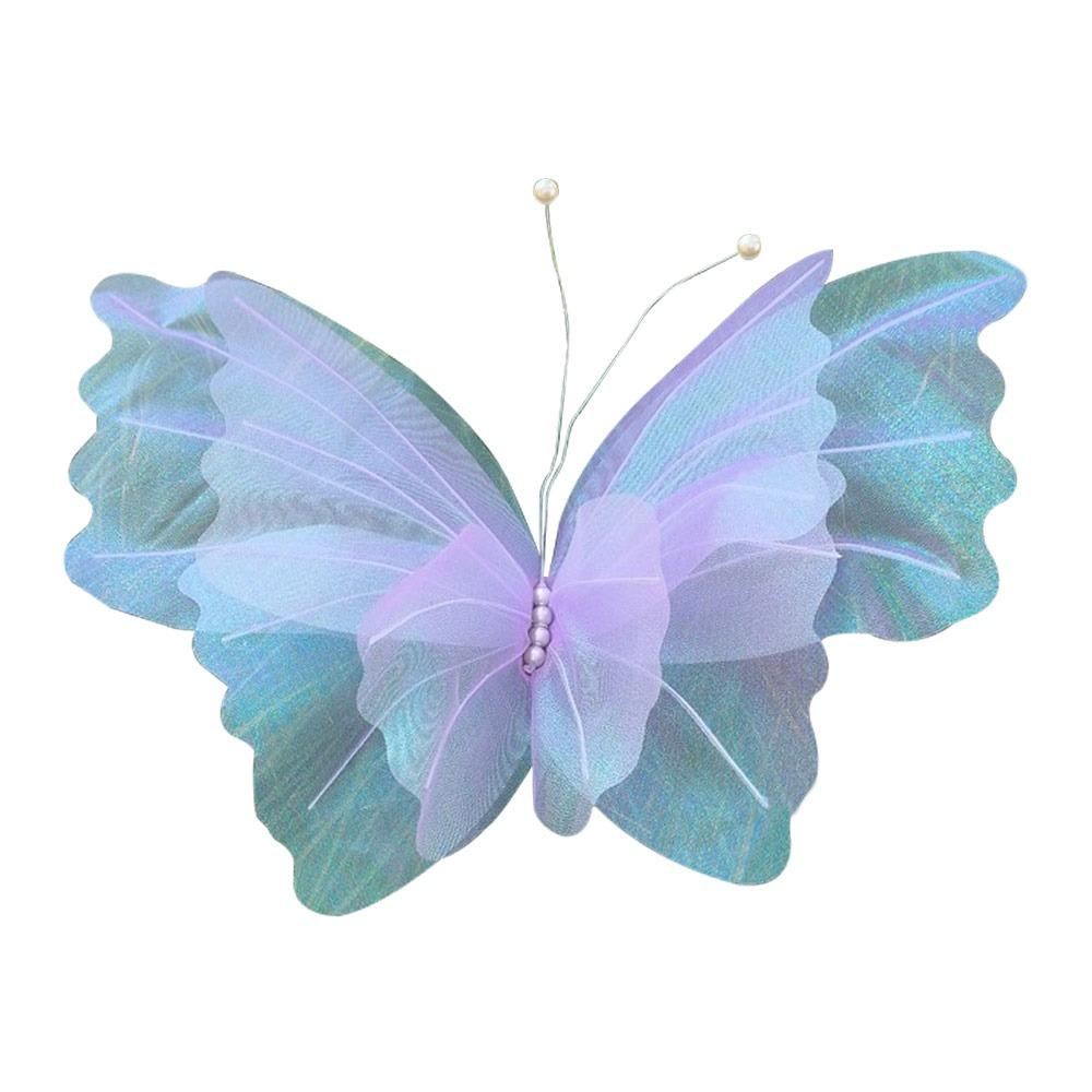50cm Big 3D Butterfly Hollow Design Real Yarn Mesh Wedding Decoration Artificial Material Large Size Simulation Butterfly