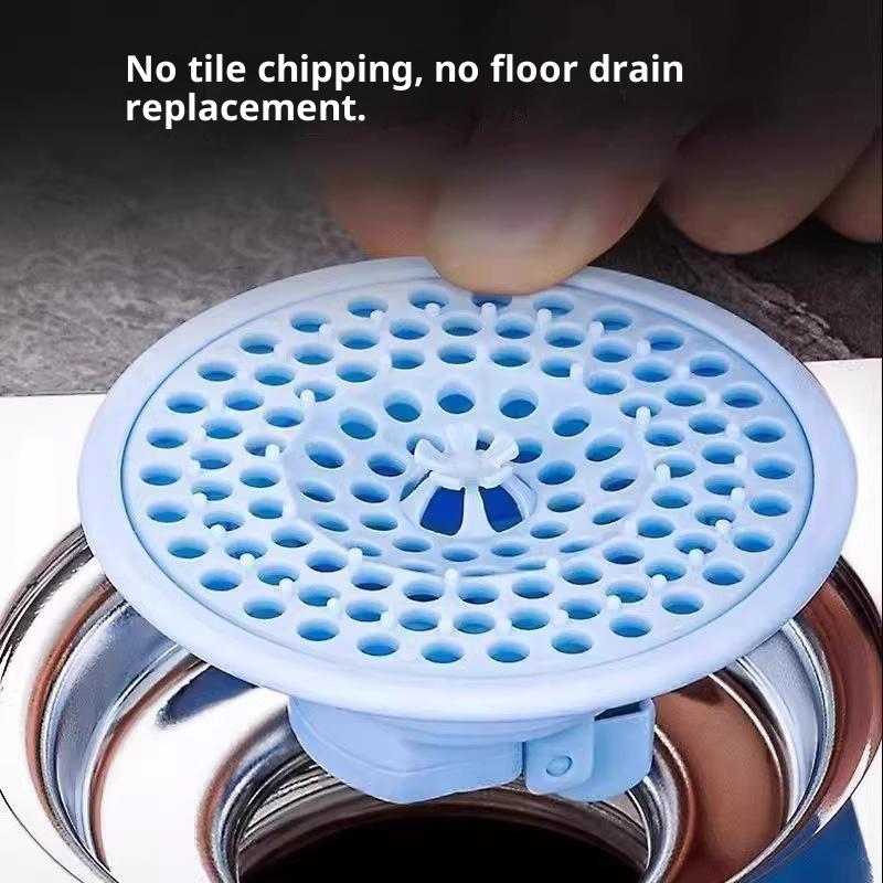 2Pcs Universal Bathroom Floor Drain Cover Bathroom Drain Hair Catcher Sewer Anti-Odor Anti-Insect Floor Drain Accessories