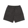Vans Plaid Print Lace-Up Straight Casual Shorts Men Bottoms Black VN0A5FKDKOU