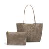 Fashion matte woven bag tote bag large capacity shoulder handbag mommy women's bag retro