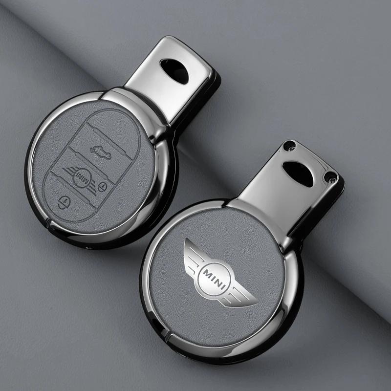 Car Sticker Hot 2025 Leather Car Remote Fob Key Case Cover Holder Shell for BMW MINI COOPER S ONE JCW F54 F55 F56 F57 F60 CLUBMA