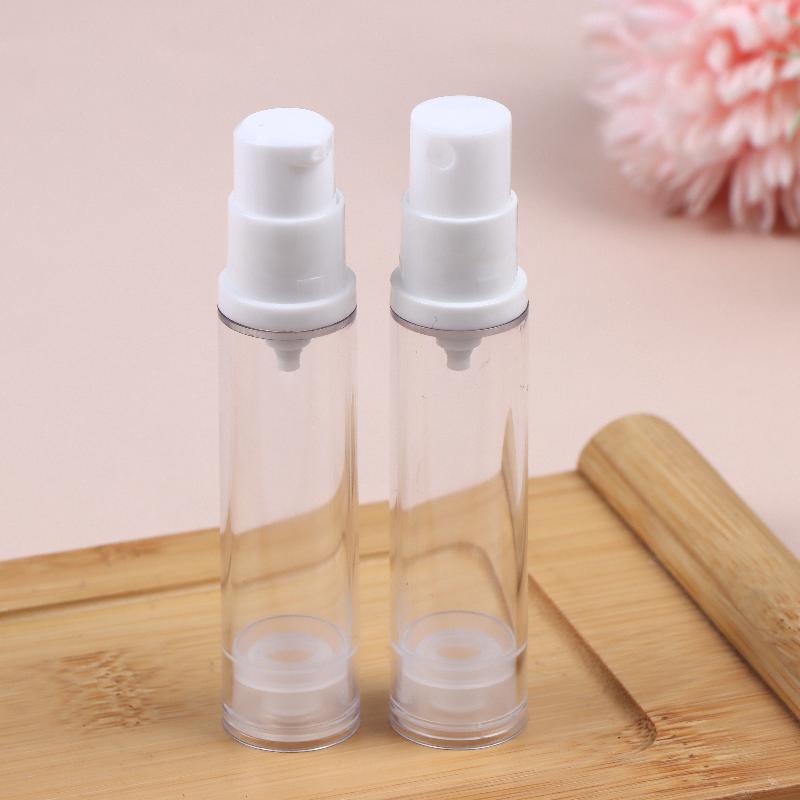 5/10/15ml Airless-Pumpflaschen-Set Tragbar Klar Leer Nachfüllbar Vakuumpumpe Reise Leere Kosmetikbehälter Probenverpackung