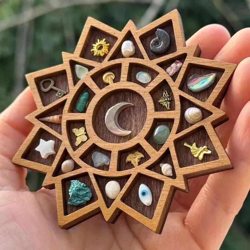 1PC Mini Rare Stand, Mini Wooden Collection Display Stand, Jewelry and Gemstone Display Stand Decoration