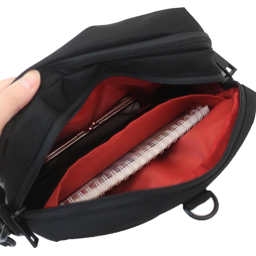 Marimo Craft Disney CATCH ME Series Shoulder Bag, Red, Mickey Mouse, Approx. W200 x H200 x D100mm, MIC-013