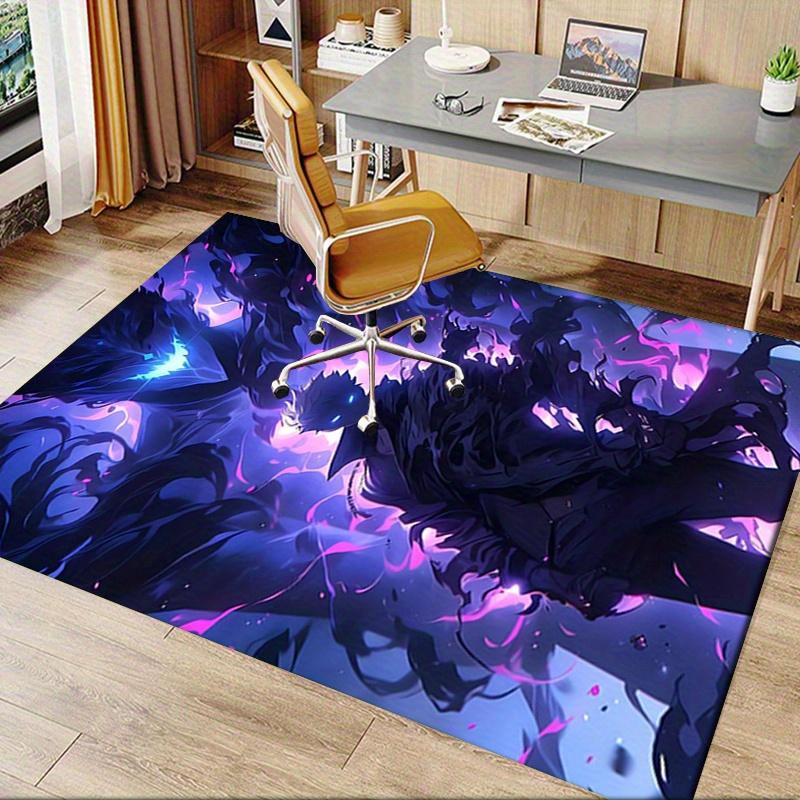 1 ud. solo Moqueta de Oficina Niveladora Suave Poliéster Alfombra de Entrada Lavable Antideslizante Lavable a Máquina En