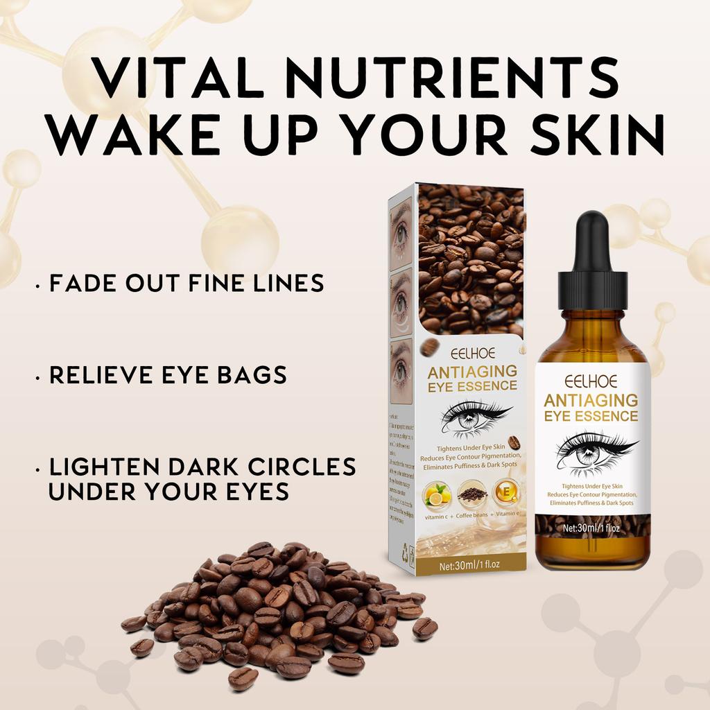 Eelhoe Anti-aging Eye Serum Removes Eye Bags Reduces Pores and Fine Lines Lighens Wrinkles and Dark Circles Eye Care Essence