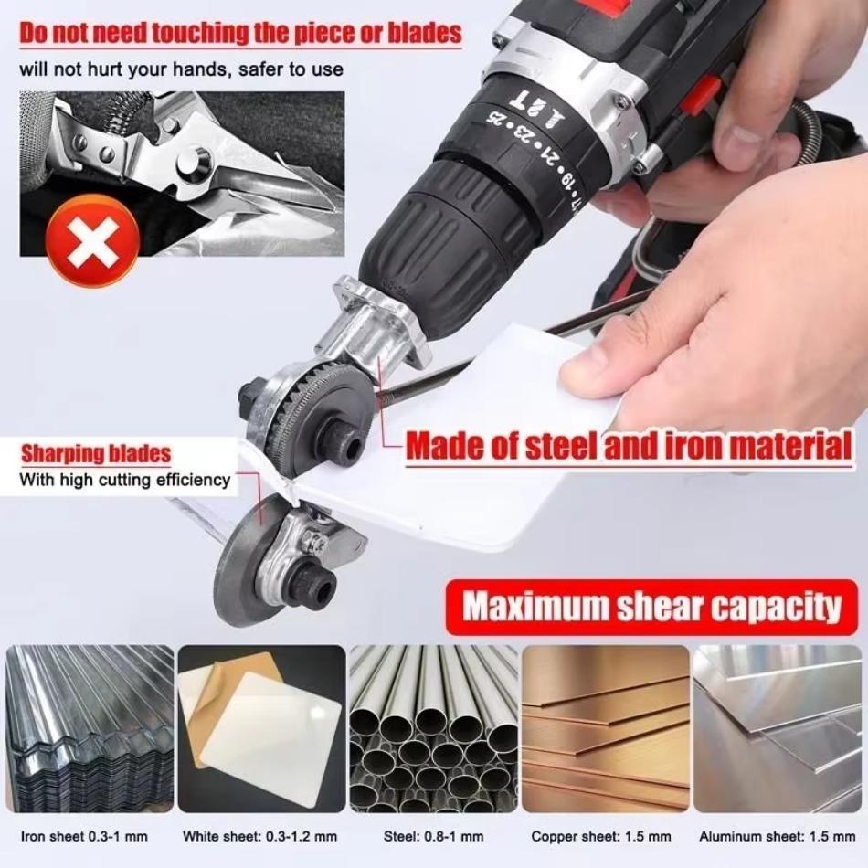 Handheld Electric Drill Board Cutter Electric Drill Converted To Iron Sheet Cutting Iron Sheet Cutting Tool Accessories