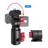 Base Adattatore in Lega di Alluminio a Rilascio Rapido Filettatura 1/4"/3 per Supporti Illuminazione Fotografica Treppiedi