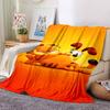 Garfield Puss Boots Flannel Blanket Super Soft Warm Cozy Blanket For Sofa Bed Office Travel Allseason Home Decor Gift
