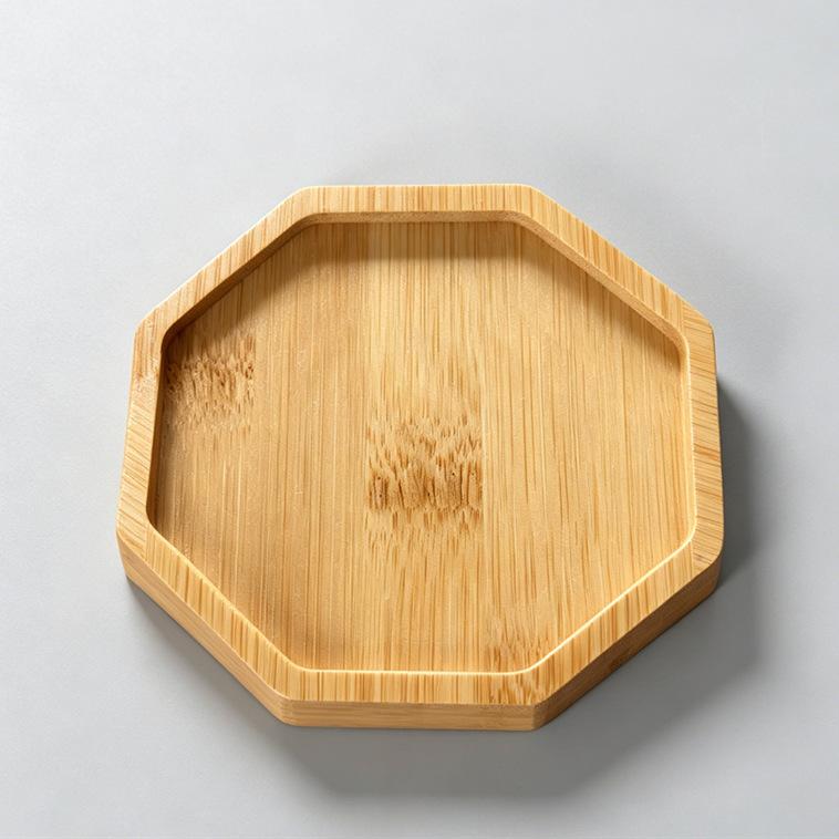 Round Bamboo‑Wood Coaster Blanks, DIY Mosaic Succulent Base Tray, Unfinished Wooden Craft Coaster for Handmade Project