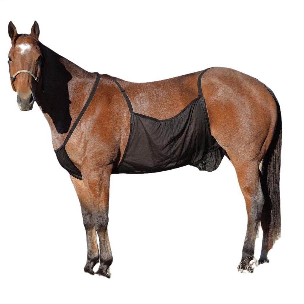 Horse Fly Sheet Adjustable Breathable Mesh Equine Fly Sheet Equine Care Blankets For Livestock Outdoor Backyard Farm Patio