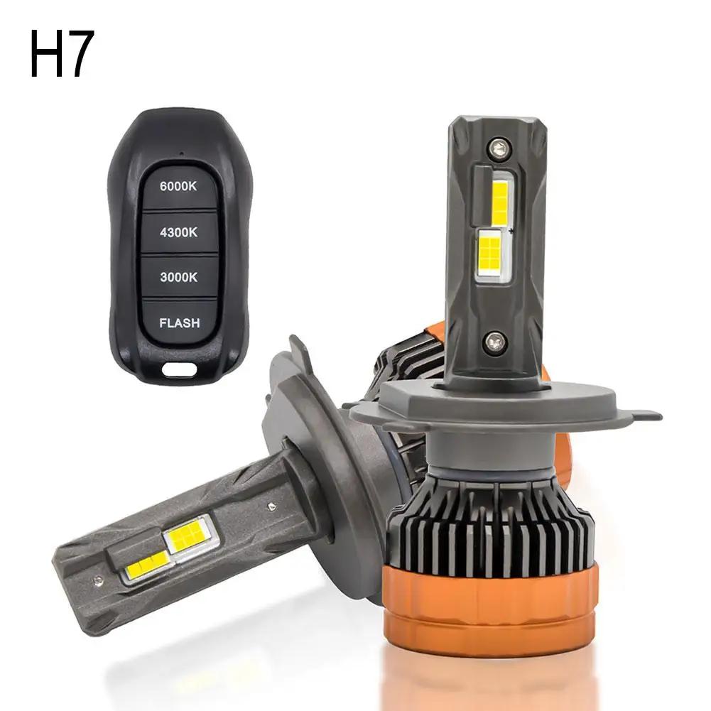 

Car LED Headlights 12V 18000LM/1pair H4/H7/H11/H1/9005/9006 4300K Light 3000K(Remote Control) Car 6500K L0H8