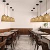 Boho Pendant Light Fixtures 9.5 Hand Woven Seagrass Rattan Mini Chandelier for Dining Living Bedroom Kitchen Farmhouse 3-Pack N