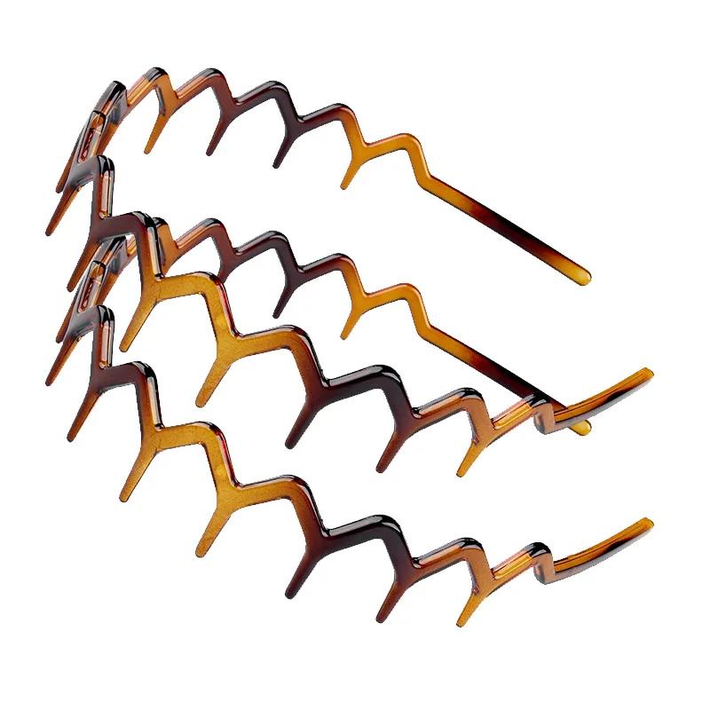 2pcs/set Teeth Non-slip Hair Comb Plastic Headband for Women Girls Sweet Hair Ornament Hairbands Fashion Hair Accessories