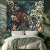 VIKAMA Morandi Color Series Fantasy Forest Tapestry Bohemian Style Living Room Atmosphere Decoration Room Decoration